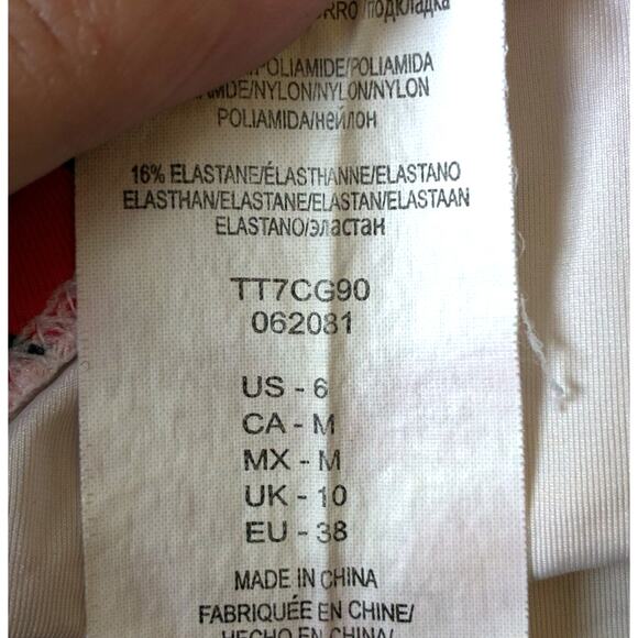 Trina Turk Ibiza Bikini Sz 6 Peacock Feathers Multicolored print Crochet Boho - Picture 7 of 16